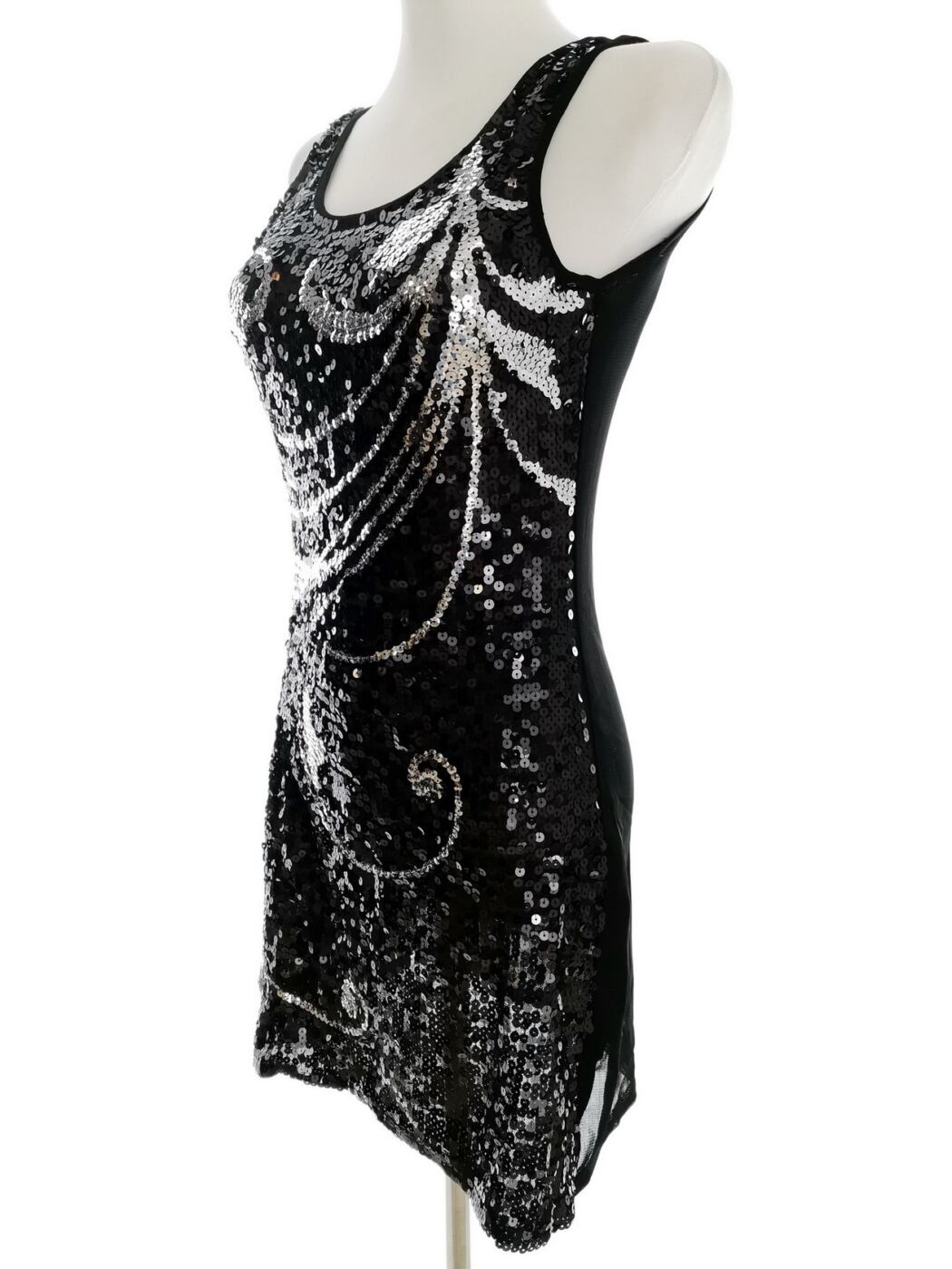 Club L Rozmiar 34/36 Kolor Czarny Okrągły dekolt Sukienka Bodycon Bezrękawnik Do Kolan Club L Rozmiar 34/36 Kolor Czarny Okrągły dekolt Sukienka Bodycon Bezrękawnik Do Kolan
