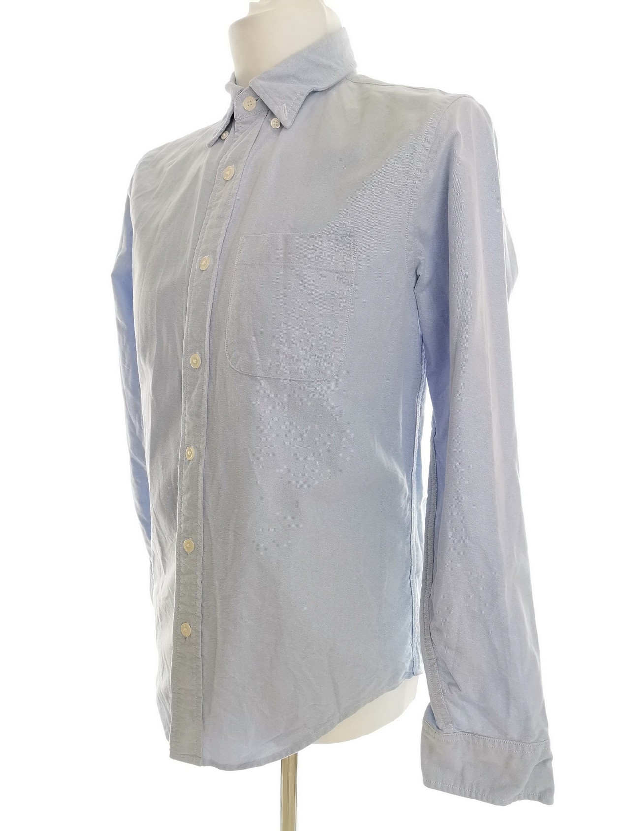 IMG_20210413_140422.jpg ABERCROMBIE & FITCH Rozmiar S Kolor Niebieski Kołnierz Męska Koszula Casual Długi rękaw Materiał Bawełna 100%