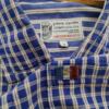 Pierre Cardin Rozmiar M Kolor Niebieski Krata Kołnierz Męska Koszula Casual Długi rękaw Materiał Bawełna 100%
