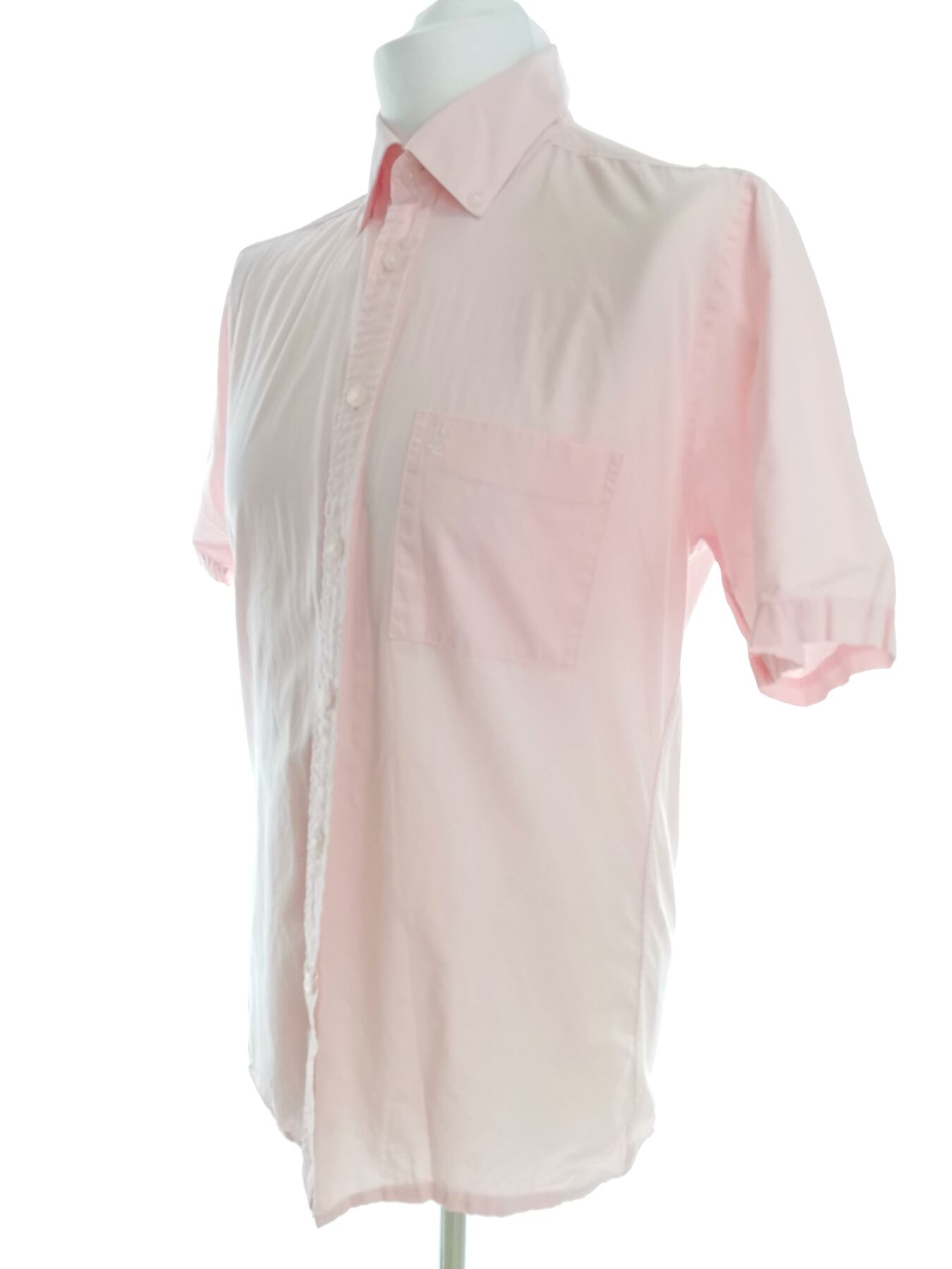IMG_20210413_142000.jpg Yves Saint Laurent Rozmiar M Kolor Różowy Kołnierz Męska Koszula Casual Krótki rękaw Materiał Bawełna 100%