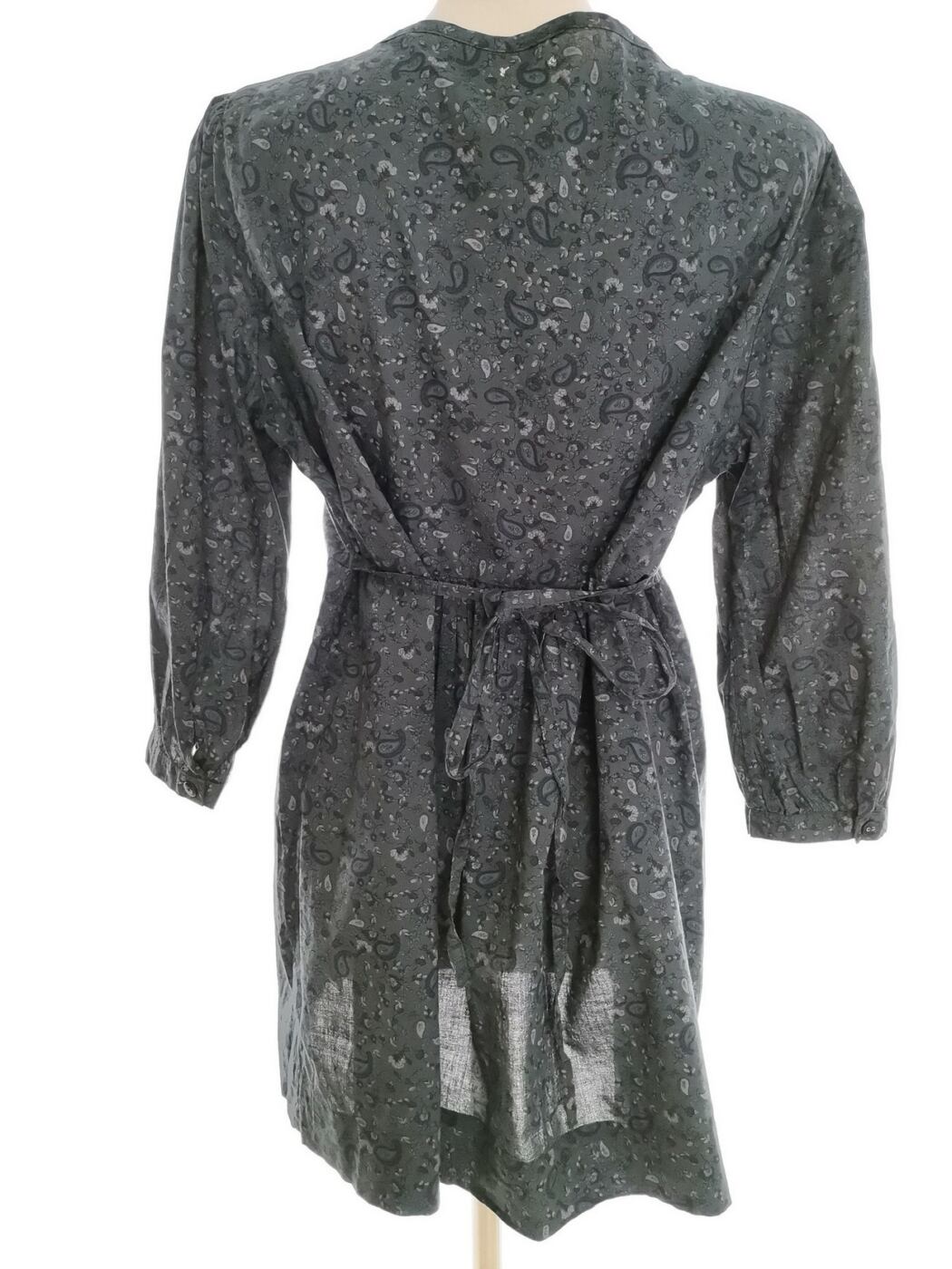 Vintage Rozmiar 42/44 Kolor Granatowy Okrągły dekolt Tunika Bluzka Rękaw 3/4 Vintage Rozmiar 42/44 Kolor Granatowy Okrągły dekolt Tunika Bluzka Rękaw 3/4