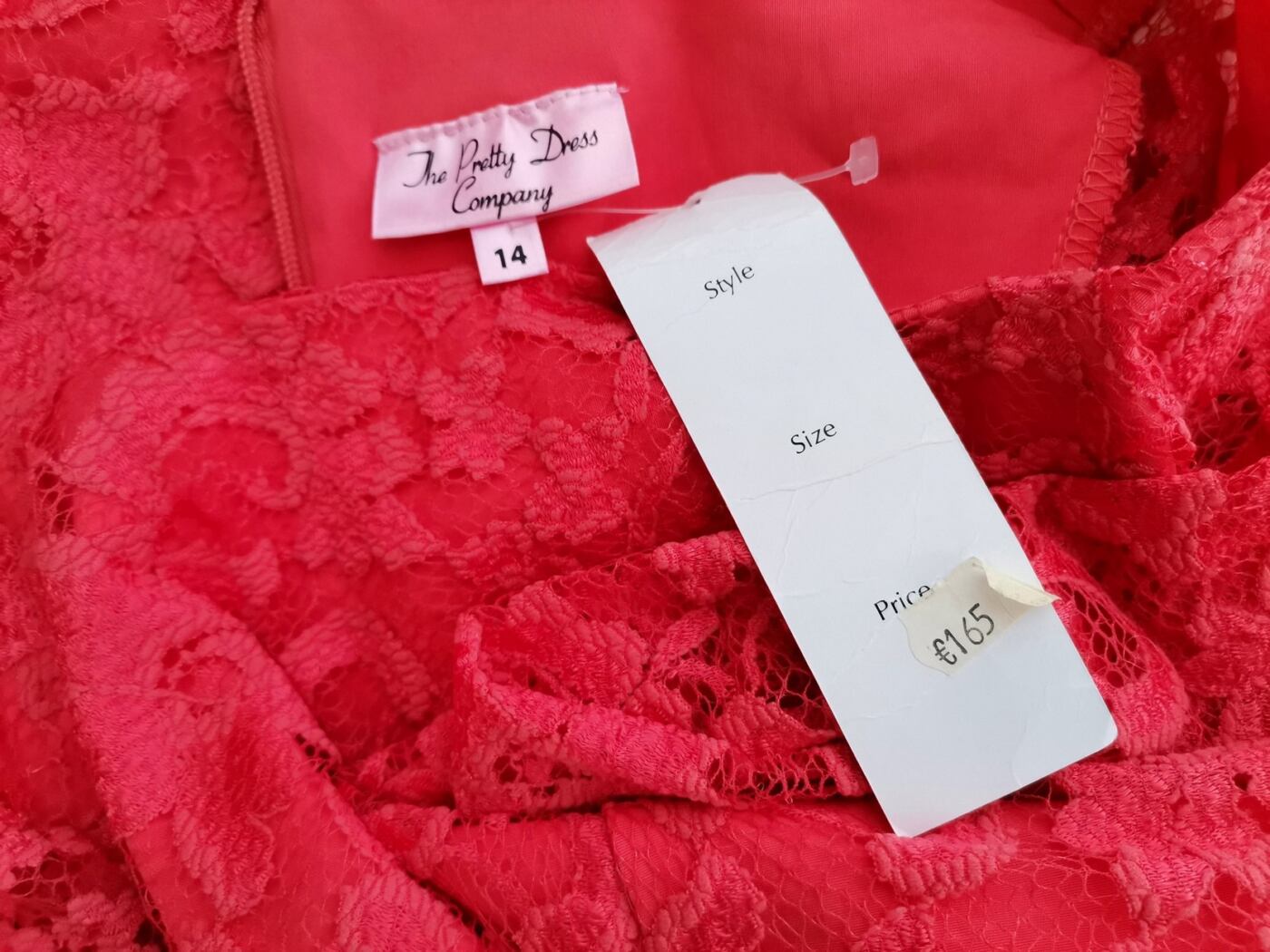 The Pretty Dress Company Rozmiar 14 (36) Kolor Pomarańczowy Kwadratowy dekolt Sukienka Ołówkowa Rękaw 3/4 Midi Materiał Wiskoza