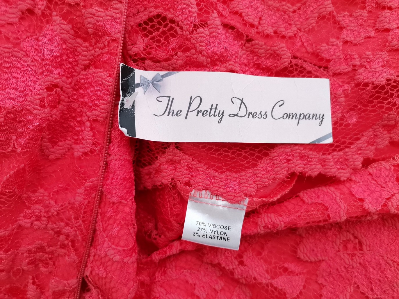 The Pretty Dress Company Rozmiar 14 (36) Kolor Pomarańczowy Kwadratowy dekolt Sukienka Ołówkowa Rękaw 3/4 Midi Materiał Wiskoza