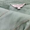 Topshop Rozmiar 10 (38) Kolor Miętowy A-Line Spódnica Midi Materiał Len