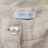 Gefa Rozmiar 38 Kolor Beżowy Spodnie Casual Materiał Len 100%