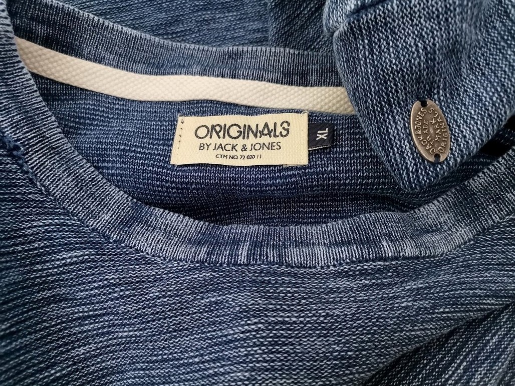 IMG_20210419_100446.jpg Jack & jones Rozmiar XL Kolor Niebieski Męski Sweter Długi rękaw Materiał Bawełna 100%