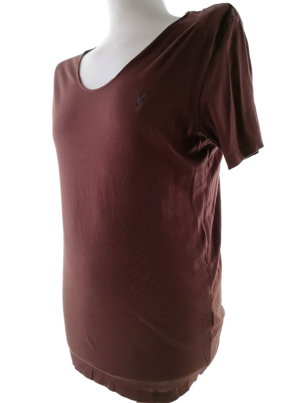 IMG_20210419_100559.jpg All SAINTS Rozmiar S Kolor Brązowy Męski T-Shirt Krótki rękaw Materiał Bawełna 100%
