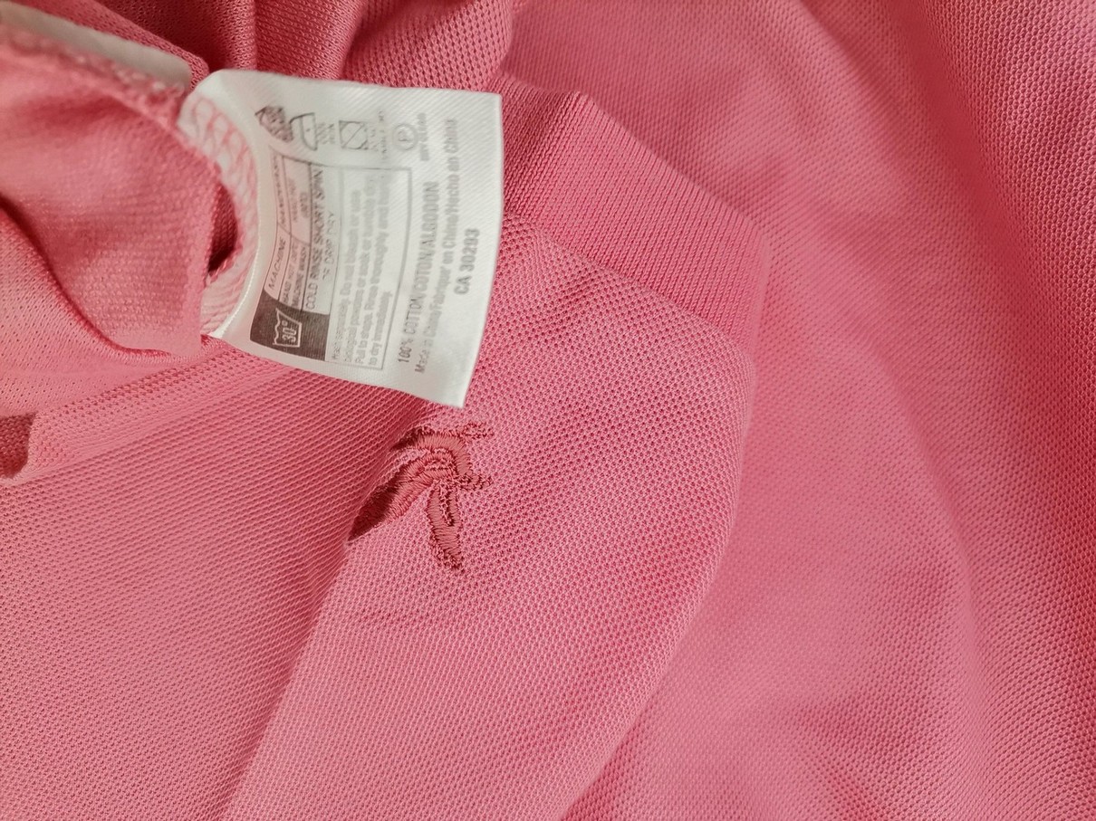 IMG_20210419_111236.jpg Lyle & Scott Rozmiar XL Kolor Różowy Kołnierz Męska Koszula Polo Krótki rękaw Materiał Bawełna 100%