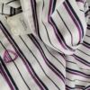 BEN SHERMAN Rozmiar 14,5 (38) Kolor Biały Pasy Kołnierz Męska Koszula Elegancka Długi rękaw Materiał Bawełna 100%