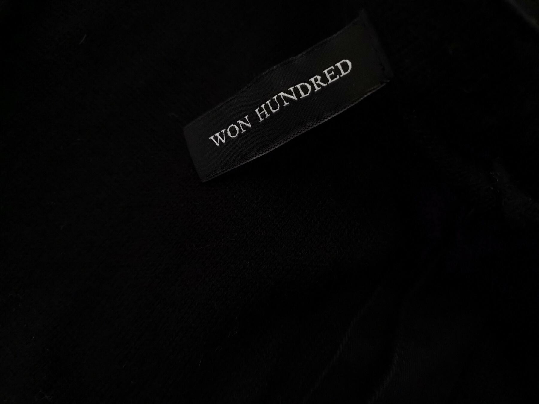 Won hundred Rozmiar 1 (S) Kolor Czarny Męski Sweter Rozpinany Długi rękaw Materiał Wiskoza