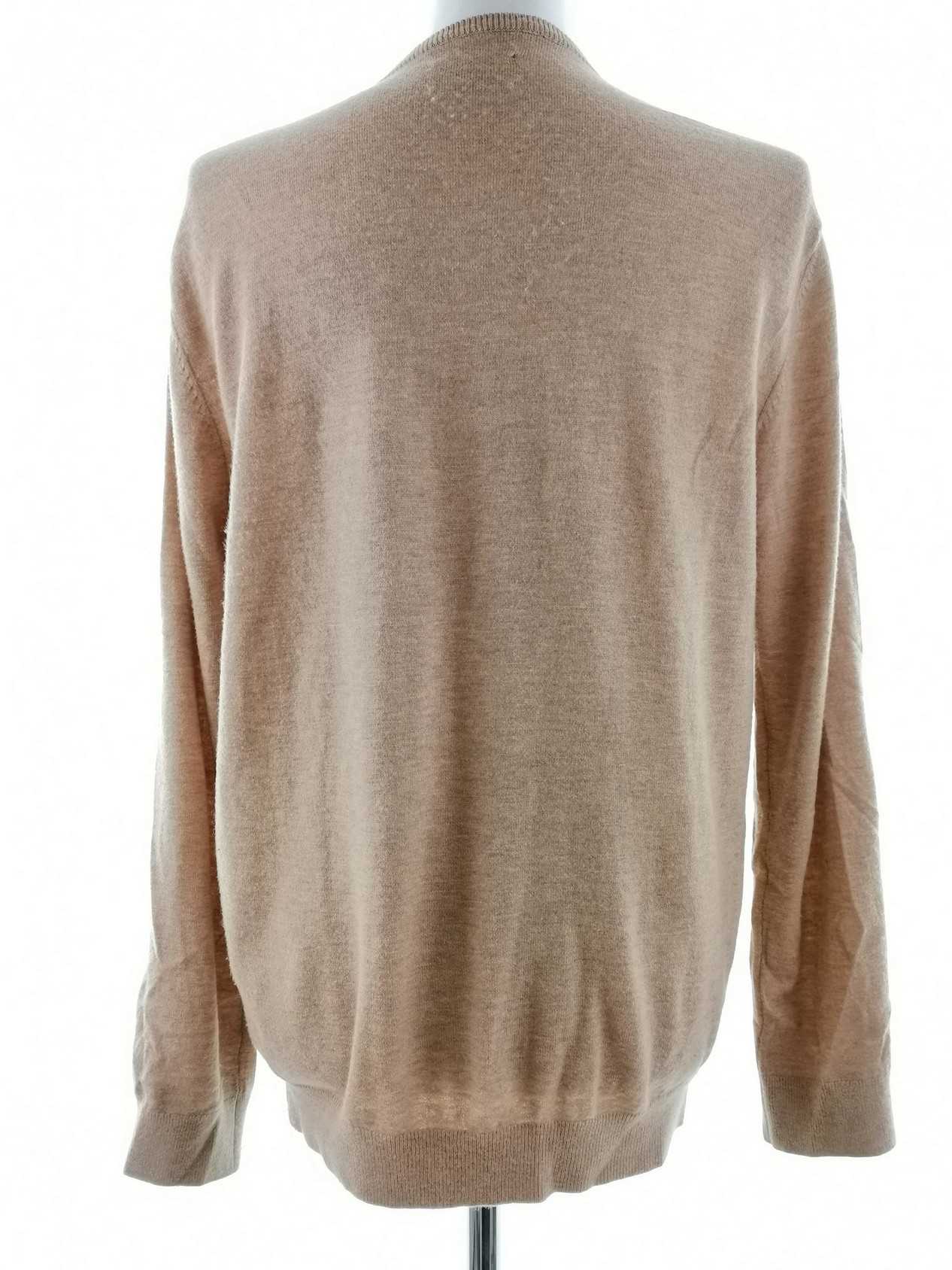 IMG_20210419_125200.jpg Lexington Rozmiar XL Kolor Beżowy Męski Sweter Długi rękaw Materiał Wełna Merino