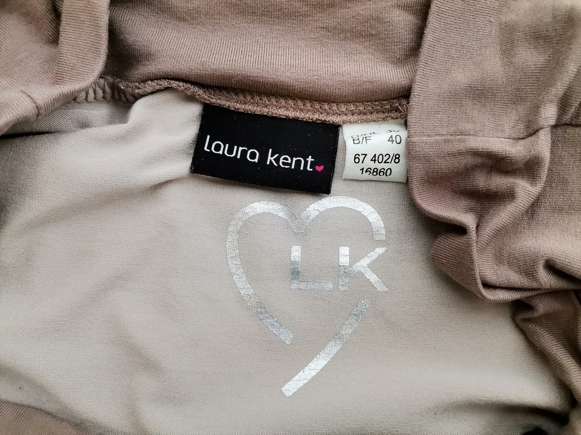 Laura Kent Rozmiar 38 Kolor Czarny Drapowany dekolt Tunika Bluzka Rękaw 3/4 Materiał Wiskoza Laura Kent Rozmiar 38 Kolor Czarny Drapowany dekolt Tunika Bluzka Rękaw 3/4 Materiał Wiskoza