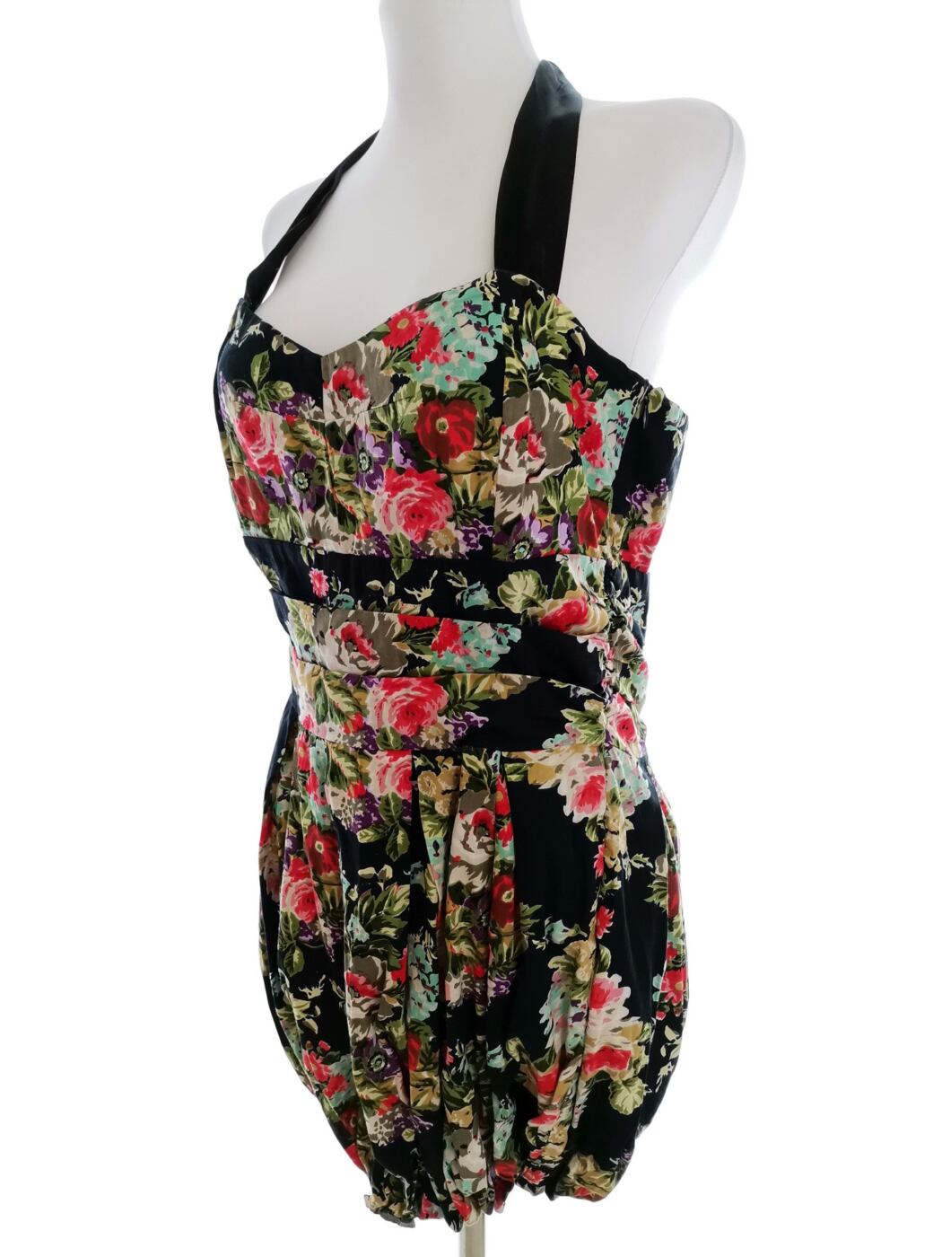 MISO Rozmiar 12 (40) Kolor Granatowy Halter Sukienka Bodycon Bezrękawnik Do Kolan Materiał Bawełna 100% MISO Rozmiar 12 (40) Kolor Granatowy Halter Sukienka Bodycon Bezrękawnik Do Kolan Materiał Bawełna 100%