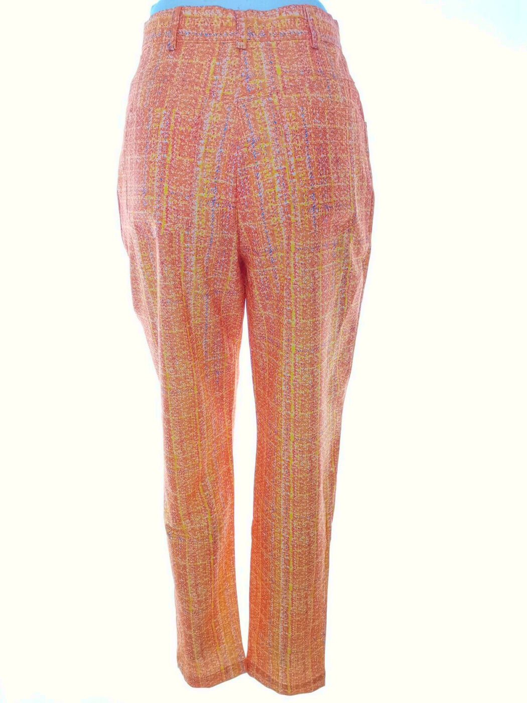 Vintage Rozmiar 34 Kolor Pomarańczowy Spodnie Casual