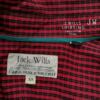 Jack Wills Rozmiar XS Kolor Bordowy Krata Kołnierz Męska Koszula Casual Długi rękaw Materiał Bawełna 100%