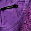 Vero moda Rozmiar XS Kolor Fioletowy Pasy Okrągły dekolt Tunika Bluzka Rękaw 3/4