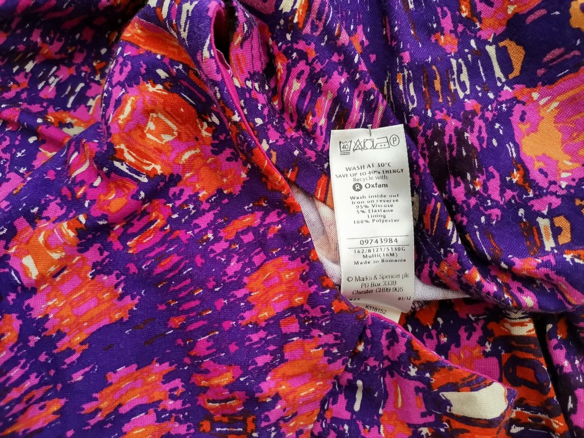 Rozmiar 16 (44) Kolor Fioletowy W serek Sukienka Maxi Bezrękawnik Długa Materiał Wiskoza Rozmiar 16 (44) Kolor Fioletowy W serek Sukienka Maxi Bezrękawnik Długa Materiał Wiskoza