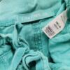 Rozmiar 16 (44) Kolor Turkusowy Spodnie Casual Materiał Len 100%