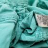Rozmiar 16 (44) Kolor Turkusowy Spodnie Casual Materiał Len 100%
