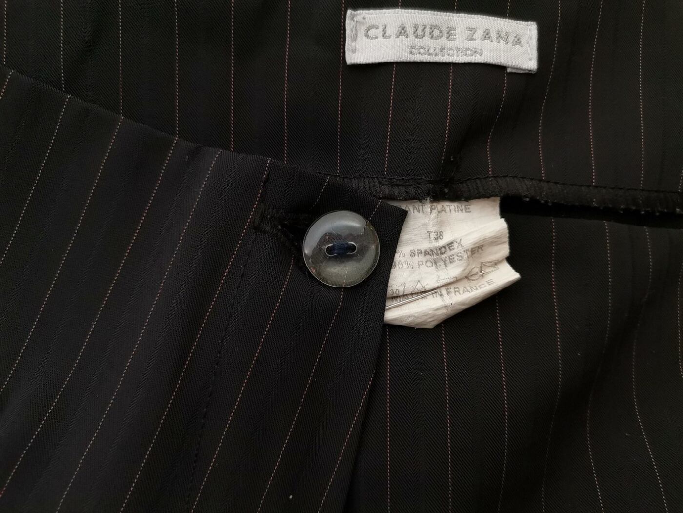 IMG_20210421_121154.jpg Claude Zana Paris Rozmiar 38 Kolor Czarny Pasy Spodnie Eleganckie