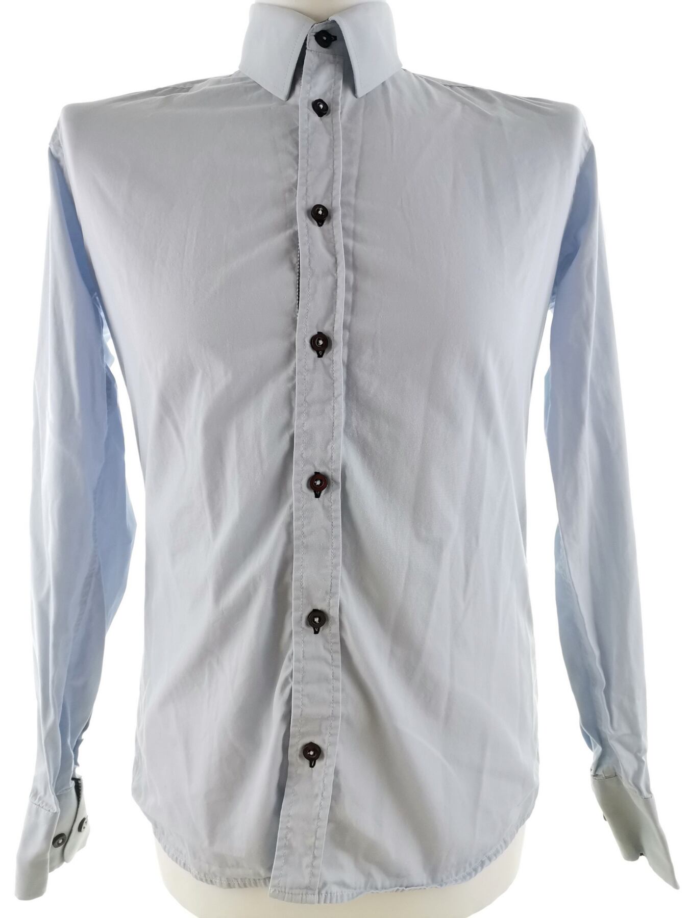 IMG_20210422_111804.jpg Selected Homme Rozmiar M (40) Kolor Niebieski Kołnierz Męska Koszula Elegancka Długi rękaw Materiał Bawełna 100%