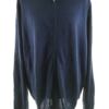 Dressmann Rozmiar 3XL Kolor Granatowy Męski Sweter Rozpinany Długi rękaw Materiał Wełna Merino