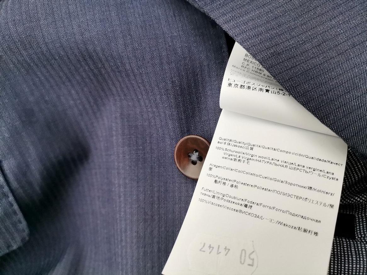 IMG_20210422_133909_r1.jpg Hugo Boss Rozmiar 50 Kolor Granatowy Męska Marynarka Długi rękaw Materiał Schurwolle