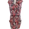 Cynthia Rowley Rozmiar 8 (36) Kolor Granatowy Drapowany dekolt Sukienka Bodycon Bezrękawnik Do Kolan