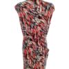 Cynthia Rowley Rozmiar 8 (36) Kolor Granatowy Drapowany dekolt Sukienka Bodycon Bezrękawnik Do Kolan