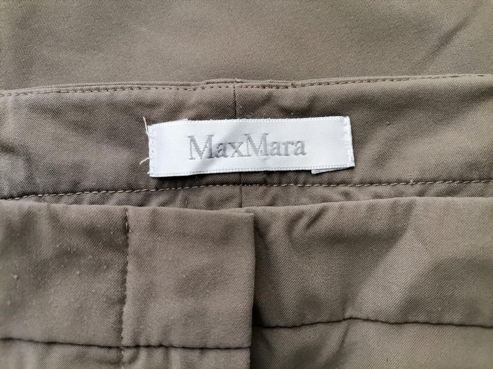 Maxmara Rozmiar 40 Kolor Khaki Spodnie Eleganckie