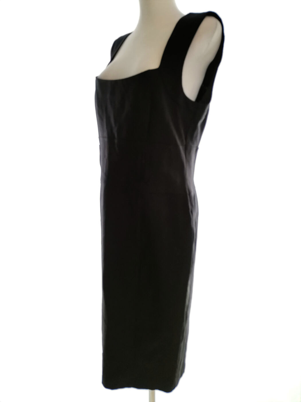 E-vie Rozmiar 14 (42) Kolor Czarny Kwadratowy dekolt Sukienka Bodycon Bezrękawnik Midi E-vie Rozmiar 14 (42) Kolor Czarny Kwadratowy dekolt Sukienka Bodycon Bezrękawnik Midi