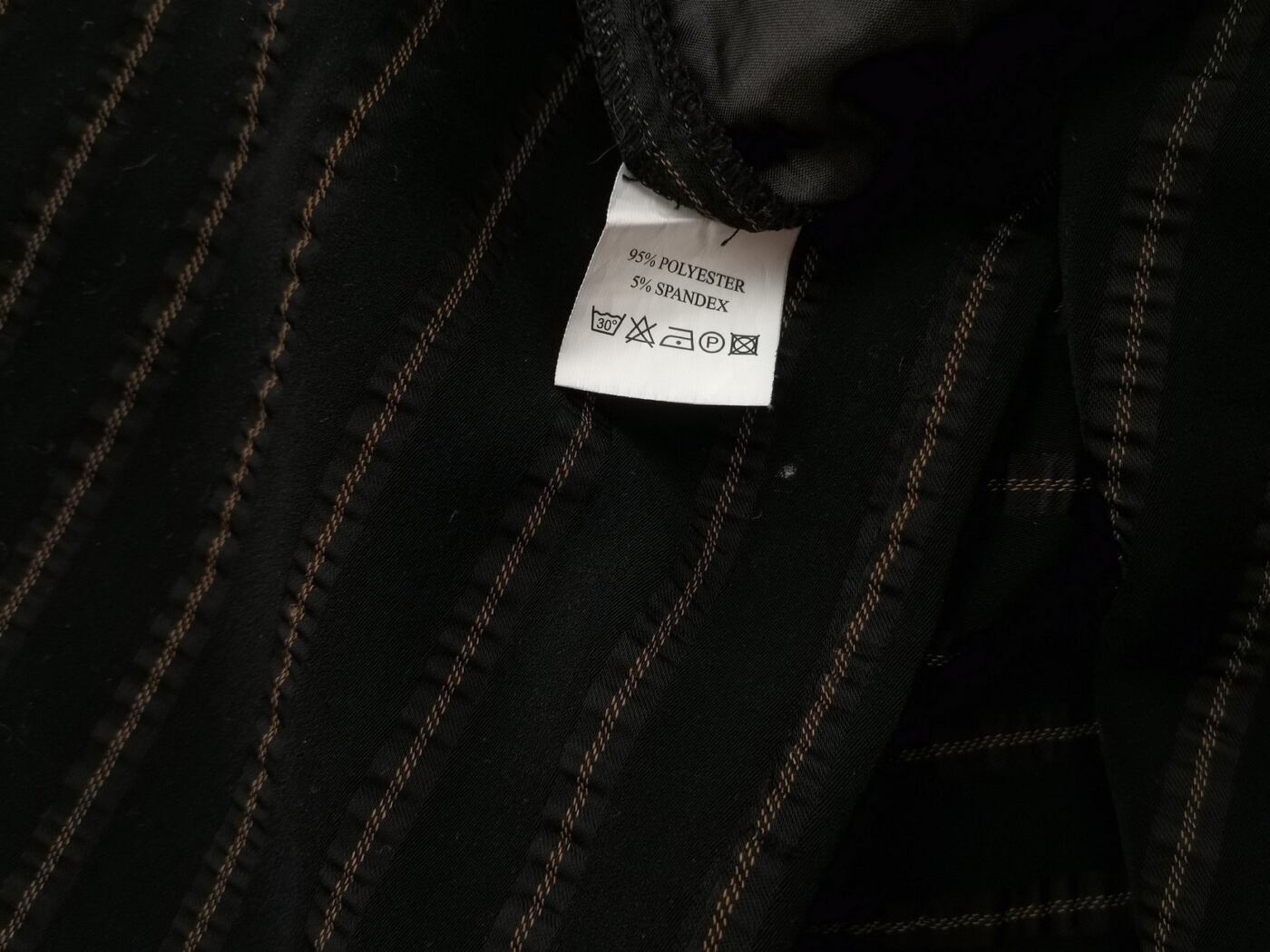 Zorbe Rozmiar 40 Kolor Czarny Pasy Spodnie Eleganckie