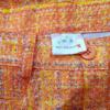 Vintage Rozmiar 36 Kolor Pomarańczowy Krata Spodnie Casual