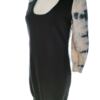 Karen MILLEN Rozmiar 3 (38) Kolor Granatowy Okrągły dekolt Sukienka Bodycon Rękaw 3/4 Do Kolan Materiał Bawełna 100%