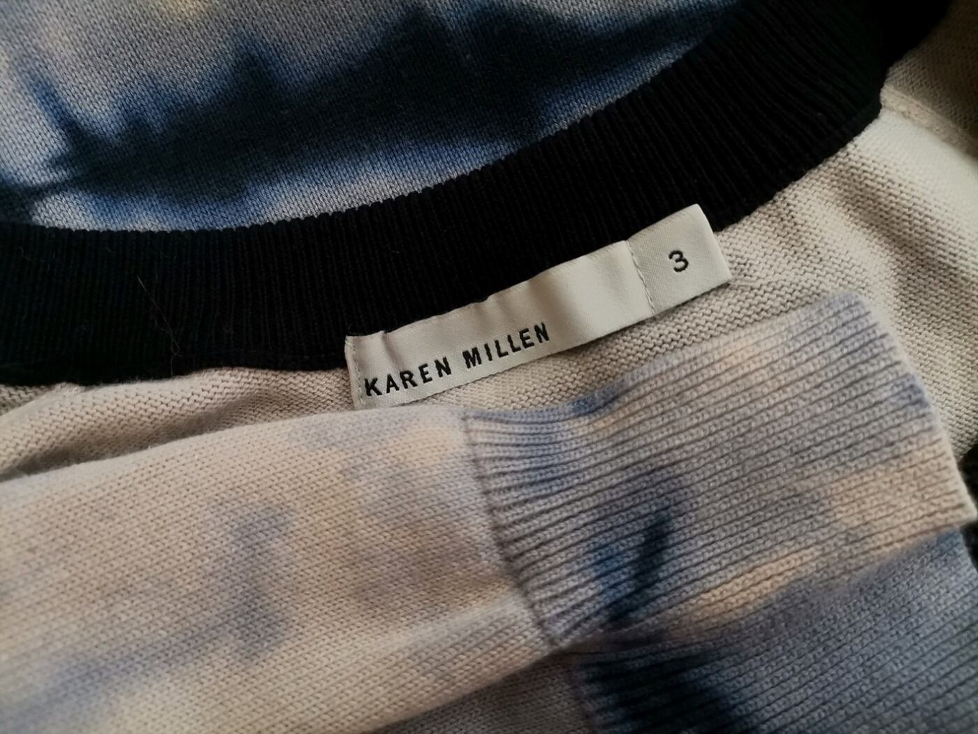 Karen MILLEN Rozmiar 3 (38) Kolor Granatowy Okrągły dekolt Sukienka Bodycon Rękaw 3/4 Do Kolan Materiał Bawełna 100% Karen MILLEN Rozmiar 3 (38) Kolor Granatowy Okrągły dekolt Sukienka Bodycon Rękaw 3/4 Do Kolan Materiał Bawełna 100%