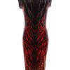 Star by Julienmacdonald Rozmiar 10 (38) Kolor Czarny Okrągły dekolt Sukienka Ołówkowa Krótki rękaw Midi