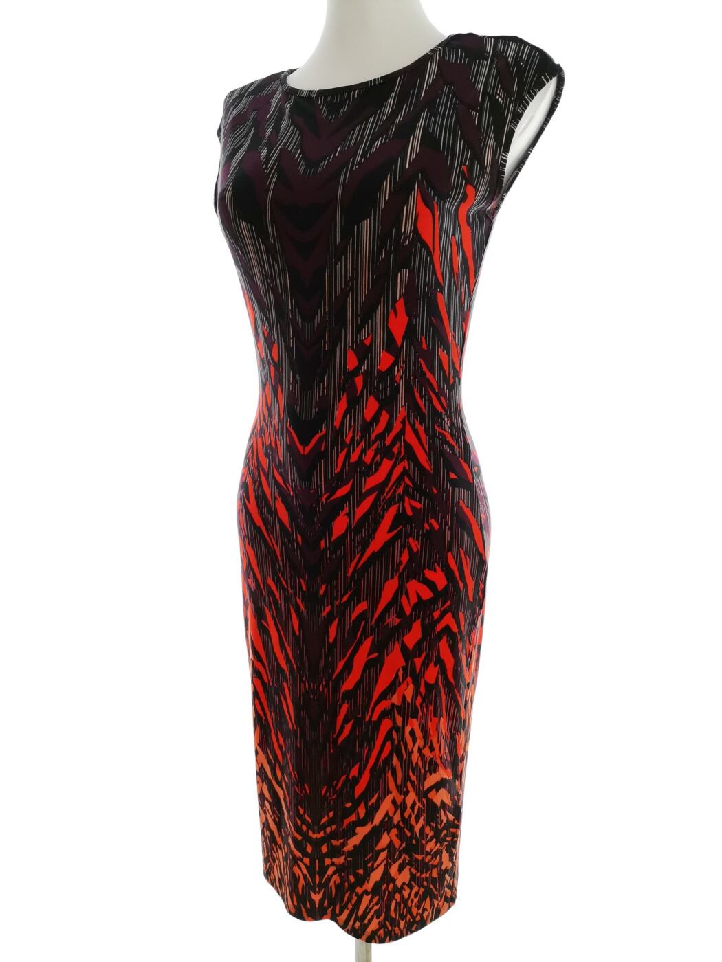 Star by Julienmacdonald Rozmiar 10 (38) Kolor Czarny Okrągły dekolt Sukienka Ołówkowa Krótki rękaw Midi