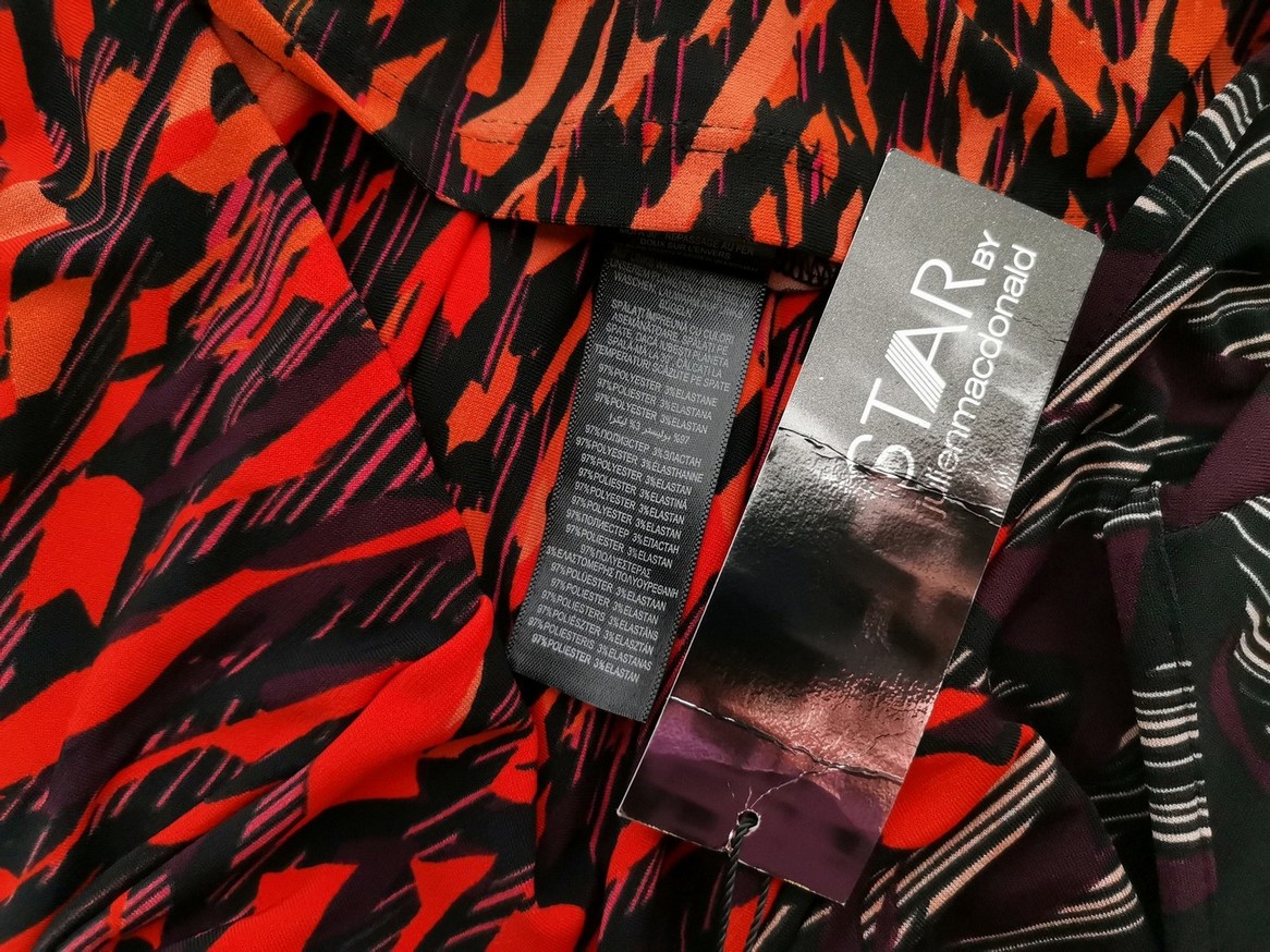 Star by Julienmacdonald Rozmiar 10 (38) Kolor Czarny Okrągły dekolt Sukienka Ołówkowa Krótki rękaw Midi