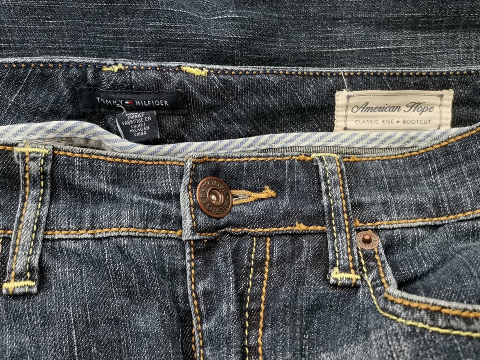 IMG_20210426_141813_0.jpg Tommy hilfiger Rozmiar 6 (40) Kolor Granatowy Spodnie Jeansy Materiał Bawełna