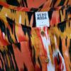 Vero moda Rozmiar M Kolor Pomarańczowy Okrągły dekolt Bluzka Popover Guziki Bezrękawnik
