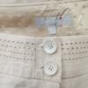 Rozmiar 14 (42) Kolor Beżowy Spodnie Casual Materiał Len 100%