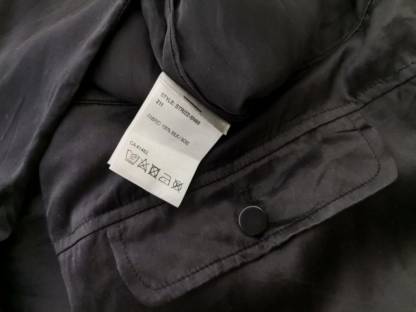 Rozmiar 40 Kolor Czarny Spodnie Eleganckie Materiał Jedwab 100%
