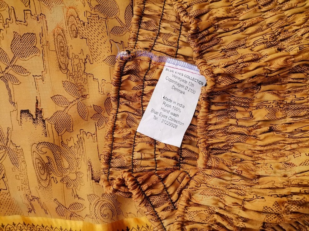Blue Eyes Rozmiar 42 Kolor Złoty Spodnie Alladynki Materiał Rayon 100%