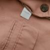 Flash Rozmiar L Kolor Pudrowy Róż Kołnierz Żakiet z zapięciem Długi rękaw Materiał Tencel