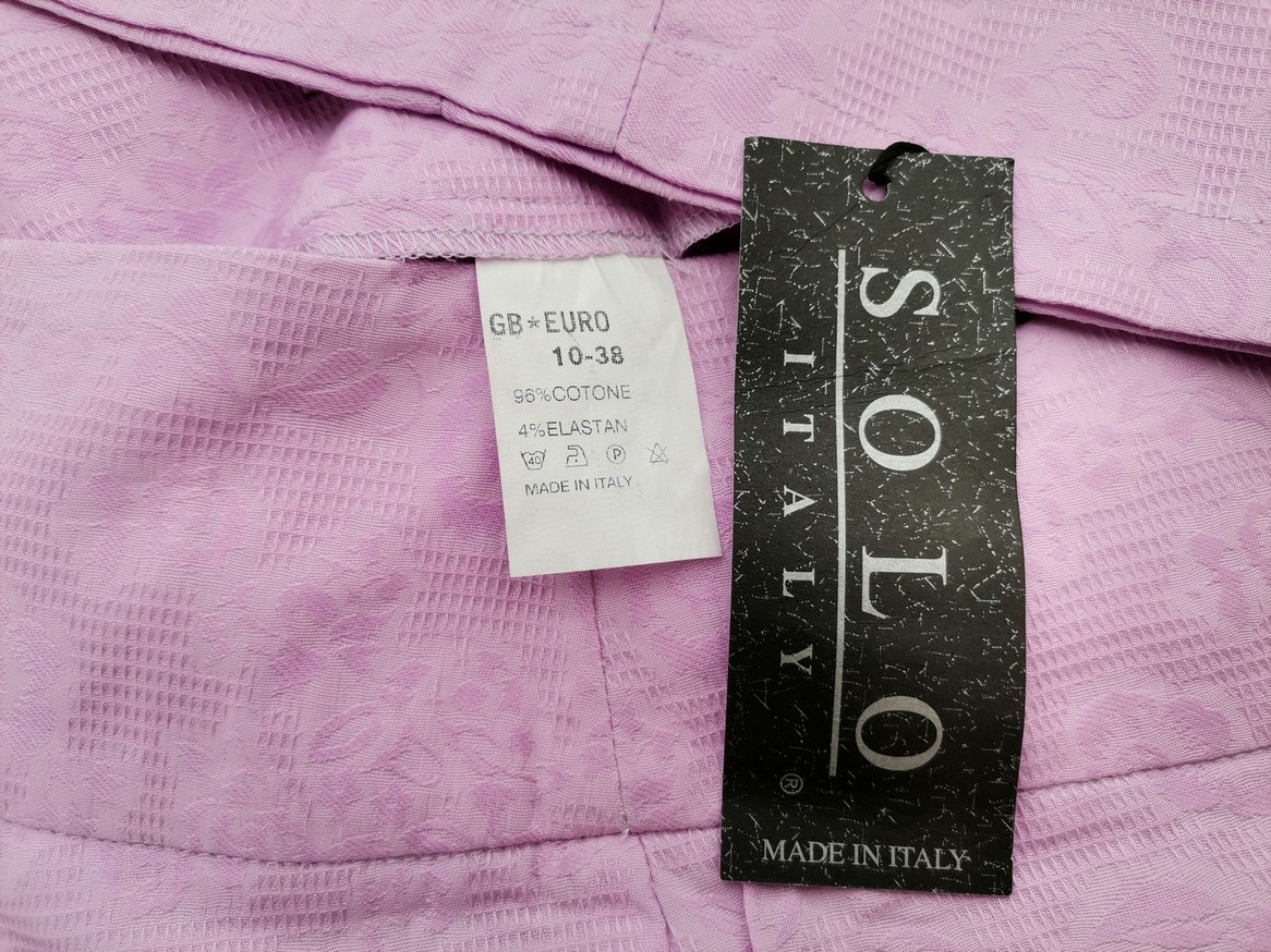 IMG_20210429_141550.jpg Solo Italia Rozmiar 16 (44) Kolor Lawendowy Spodnie Eleganckie Materiał Bawełna