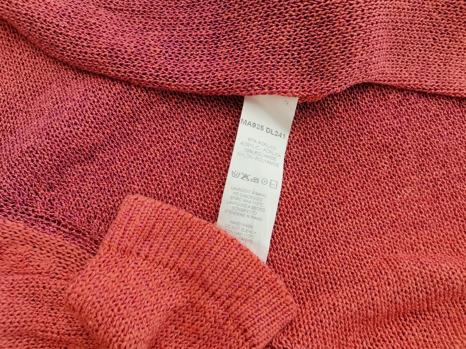 AERONAUTICA MILITARE Rozmiar S Kolor Pomarańczowy Crew Neck Sweter Długi rękaw Materiał Akryl