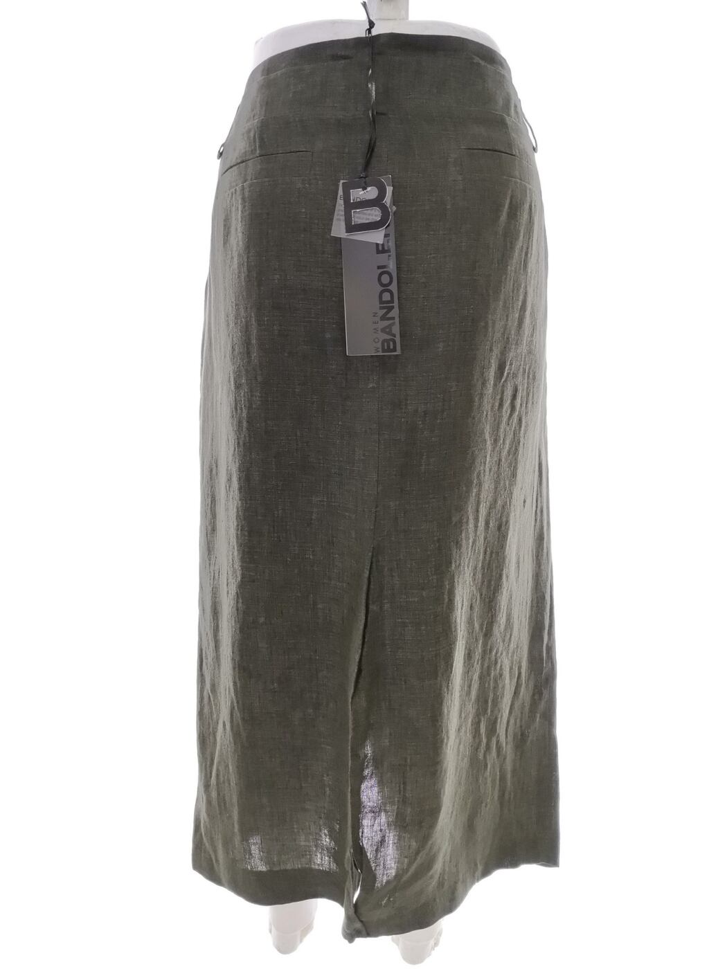 IMG_20210430_124103.jpg BANDOLERA Rozmiar 40 Kolor Khaki Spódnica Maxi Długa Materiał Len 100%