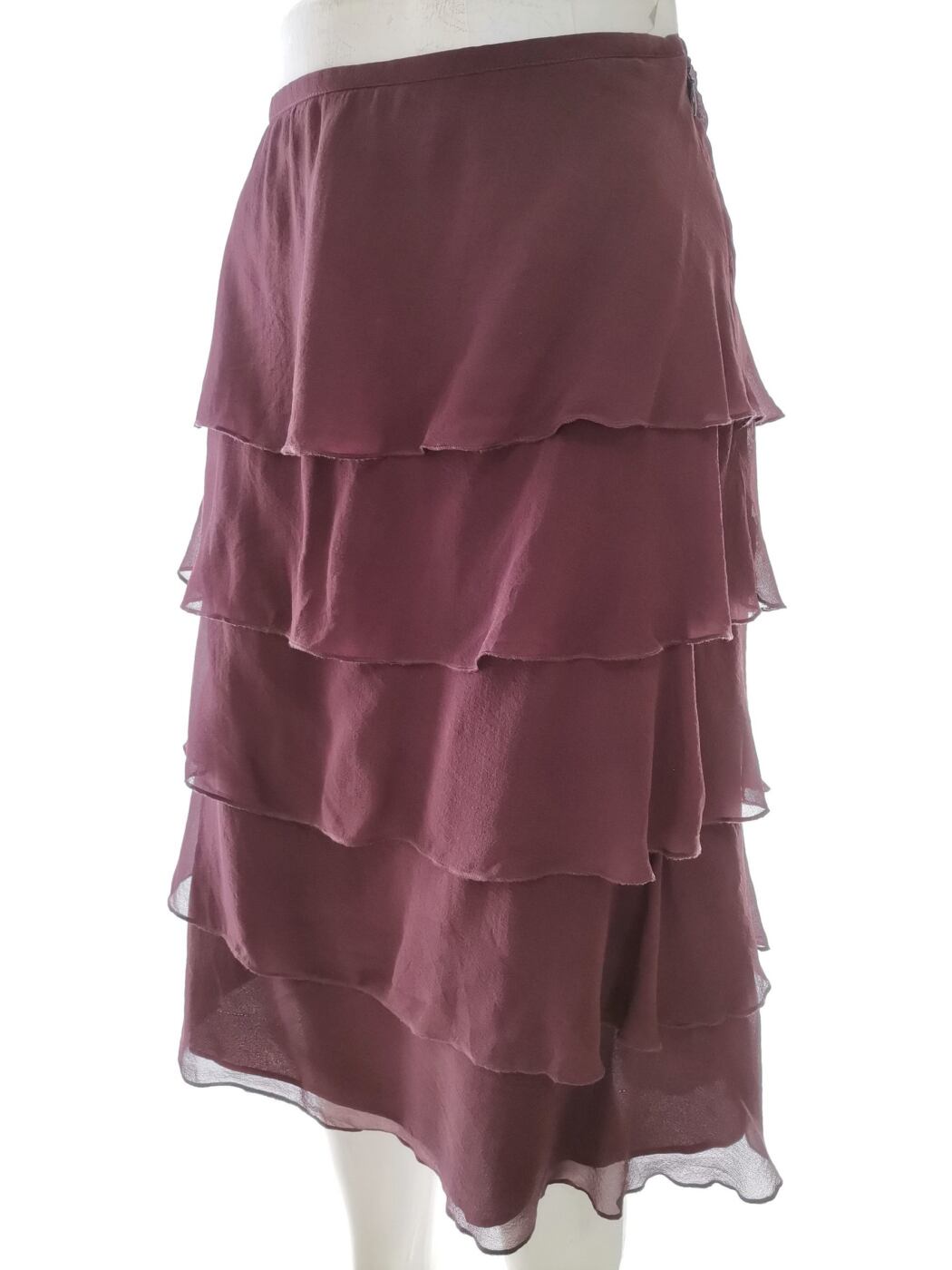Laura ashley Rozmiar 14 (40) Spódnica Rozkloszowana Midi Materiał Jedwab 100%