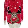 Merry Christmas Rozmiar M/L Kolor Czerwony Crew Neck Sweter Długi rękaw Materiał Akryl Cienka dzianina
