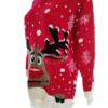 Merry Christmas Rozmiar M/L Kolor Czerwony Crew Neck Sweter Długi rękaw Materiał Akryl Cienka dzianina